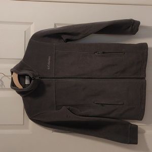 Columbia Child Size M Grey Fleece Zip Up